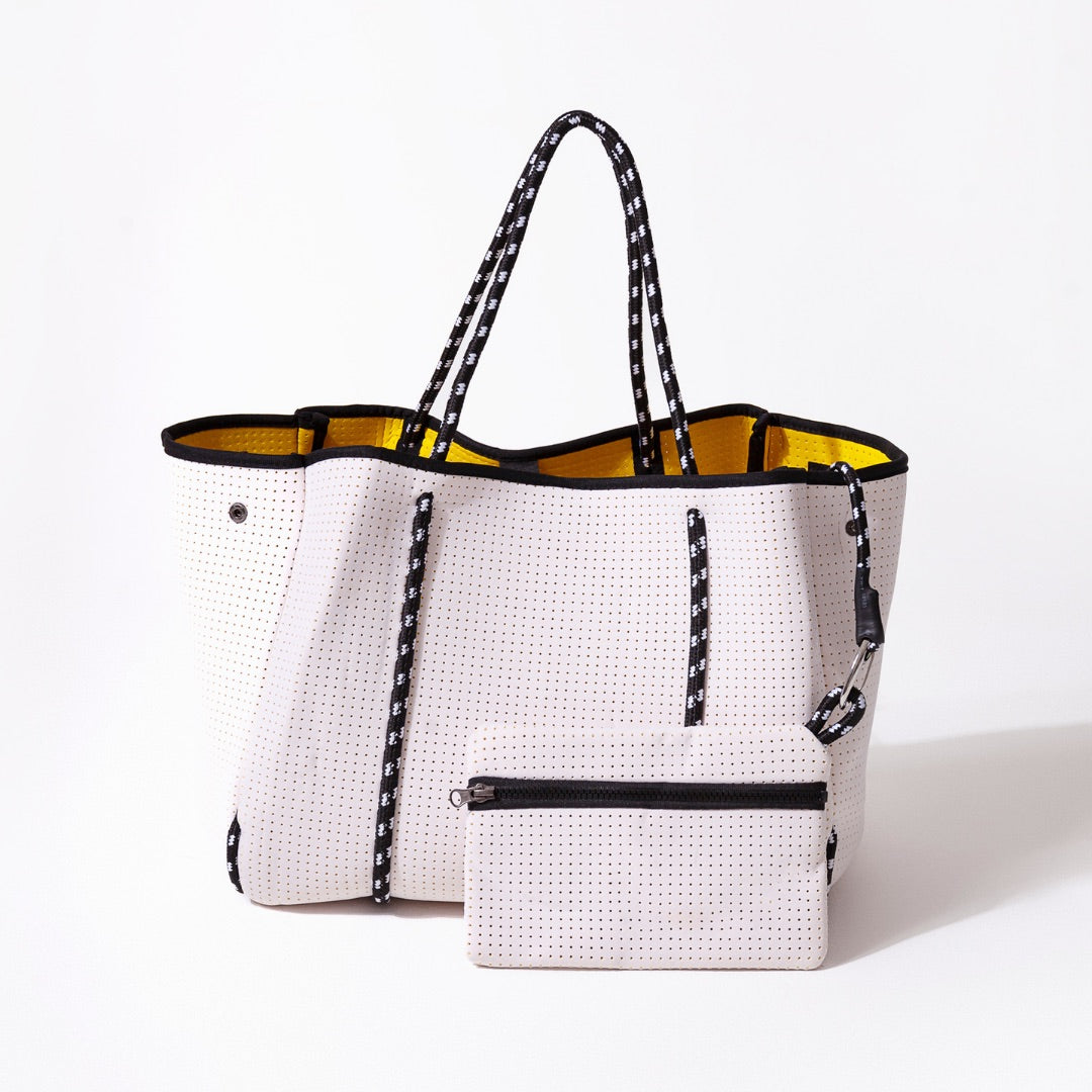 DETACHABLE POUCH WHITE YELLOW