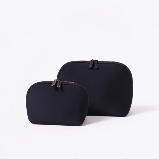 MAKEUP POUCH SET BLACK