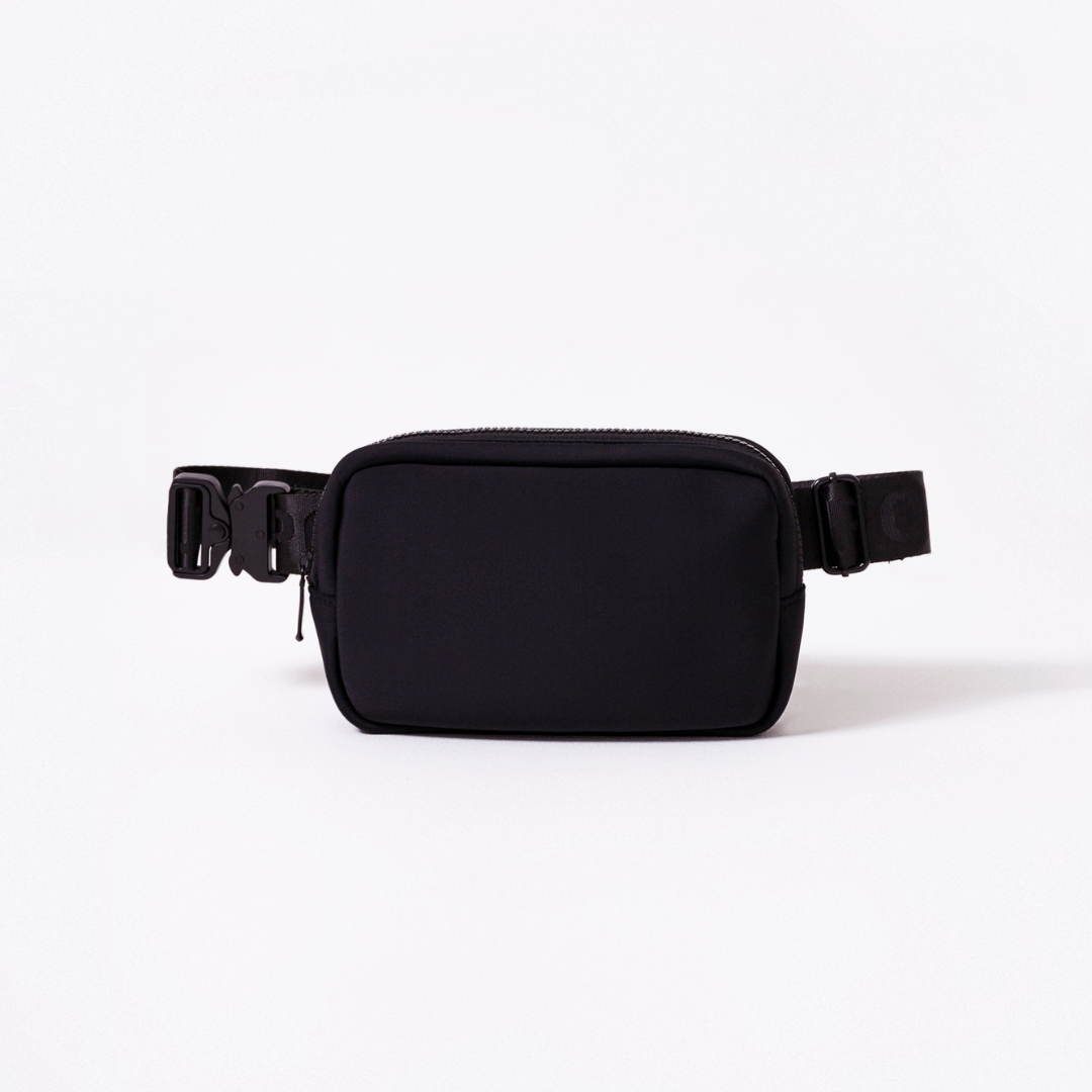 Simple black fanny pack deals