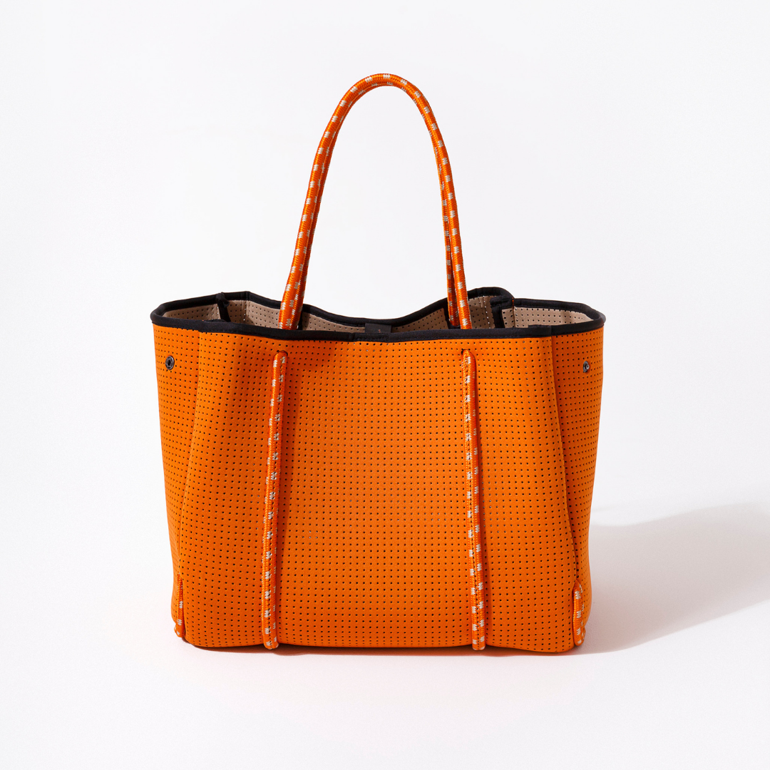 BURNT ORANGE TRAVEL SET: EVERYDAY TOTE + LAPTOP SLEEVE + PASSPORT WALLET