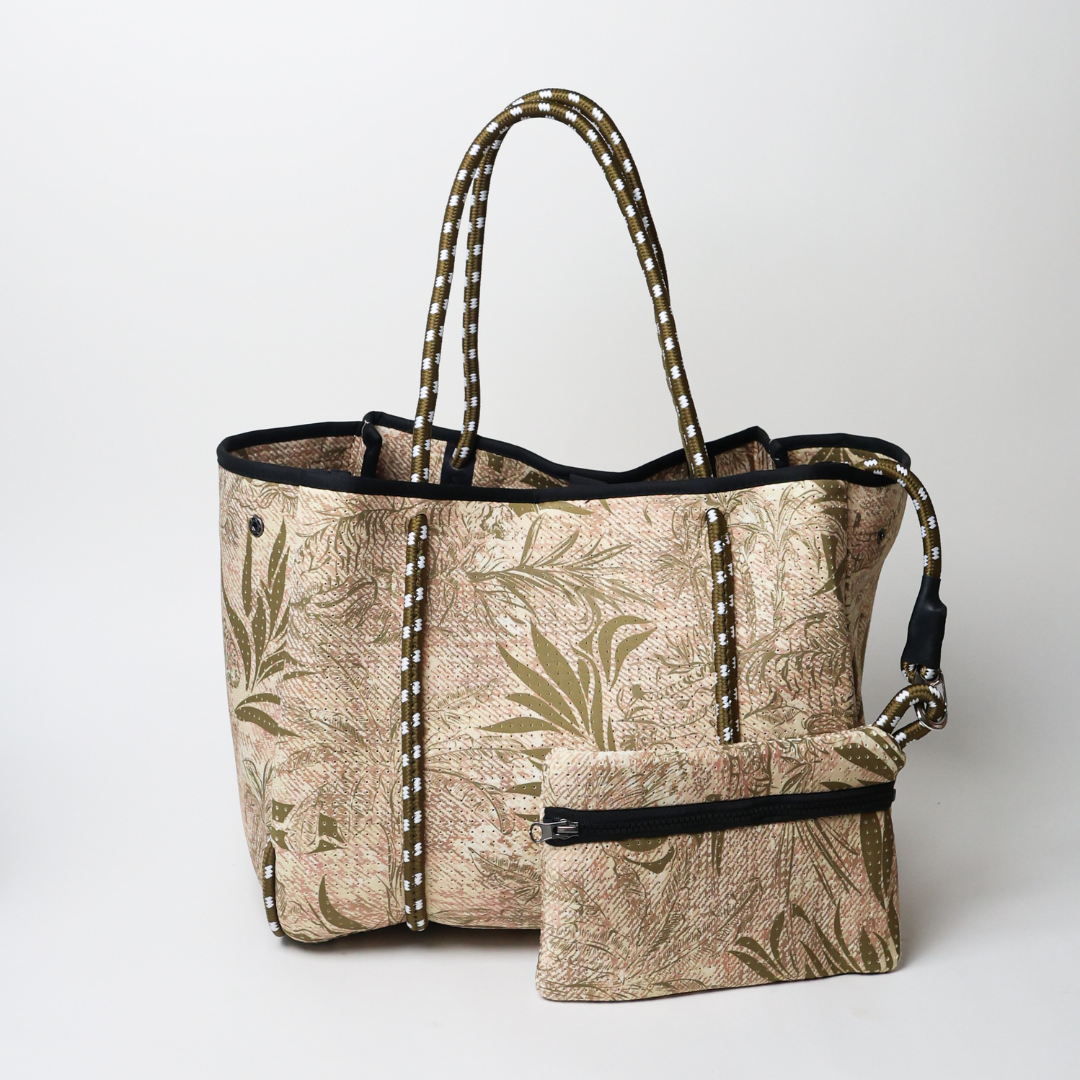 EVERYDAY TOTE JUNGLE FEVER DENIM BEIGE