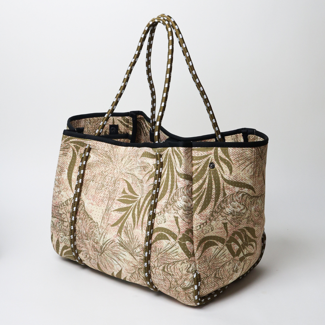 EVERYDAY TOTE JUNGLE FEVER DENIM BEIGE