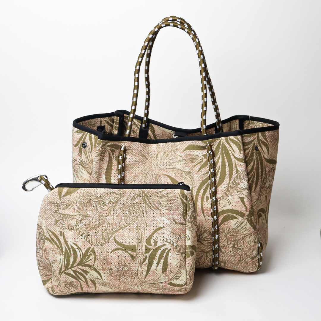 EVERYDAY TOTE JUNGLE FEVER DENIM BEIGE