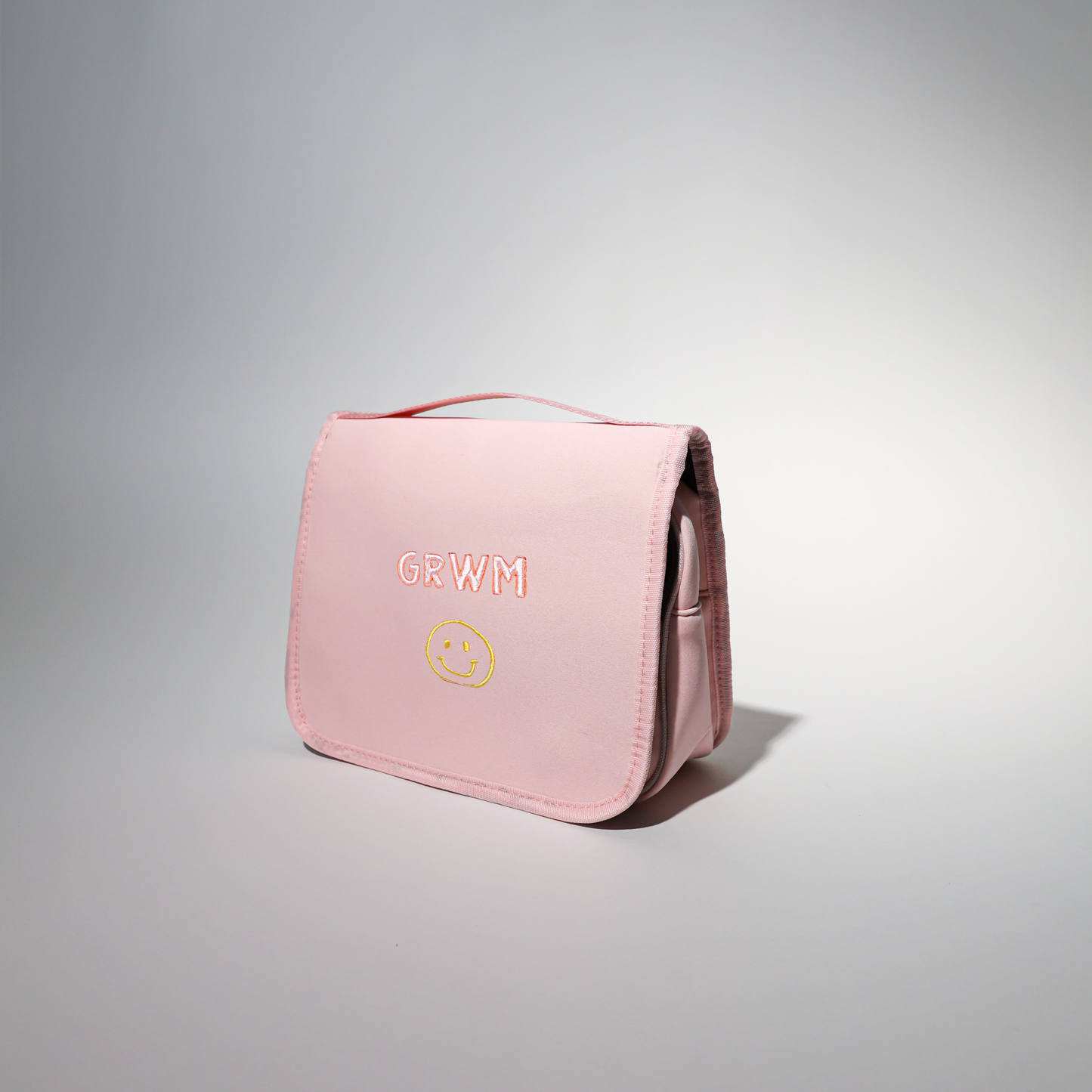 TOILETRY BAG PRETTY PINK - GRWM + HAPPY FACE