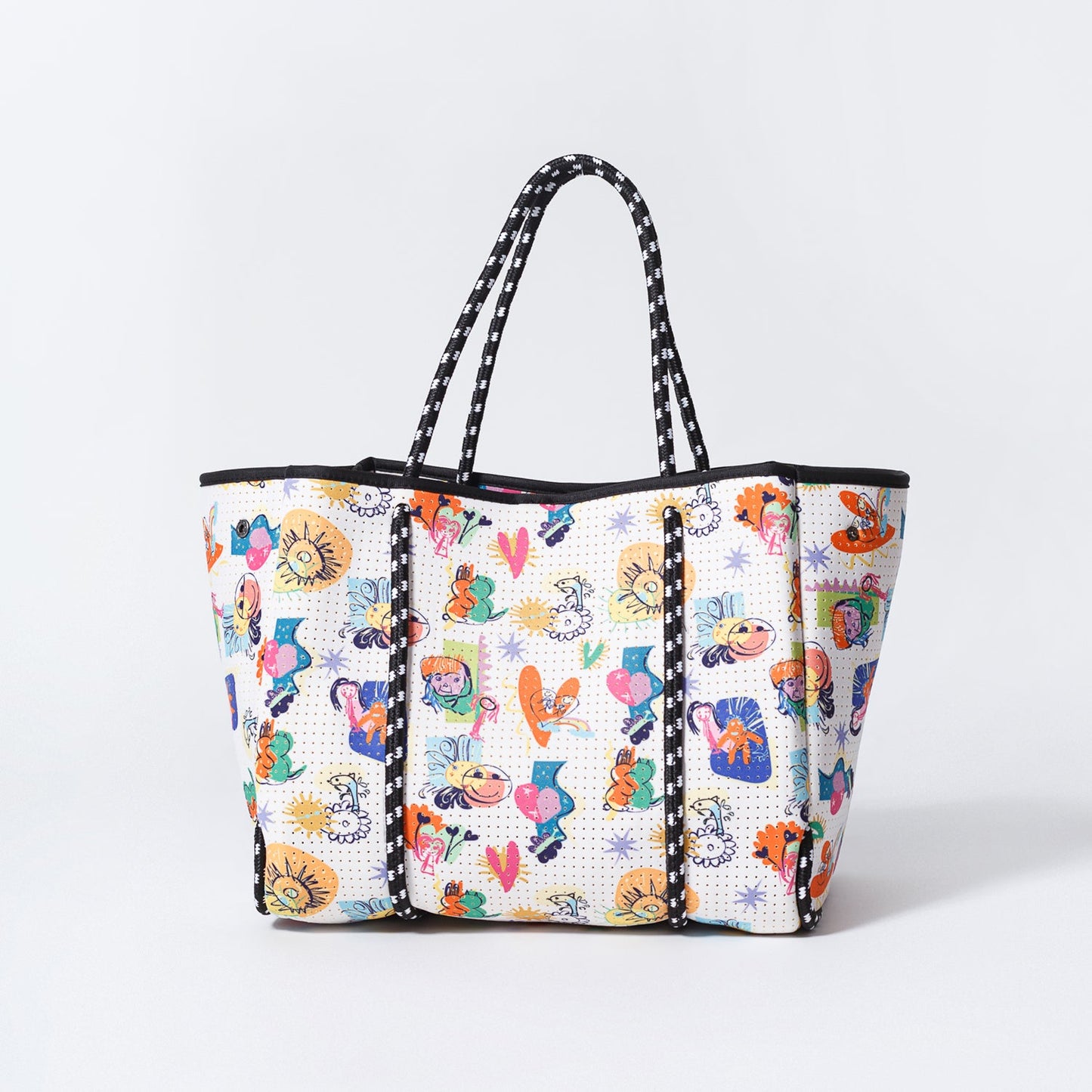 CONSTRUYENDO FUTUROS WHITE BASIC SET - EVERYDAY TOTE AND POUCH