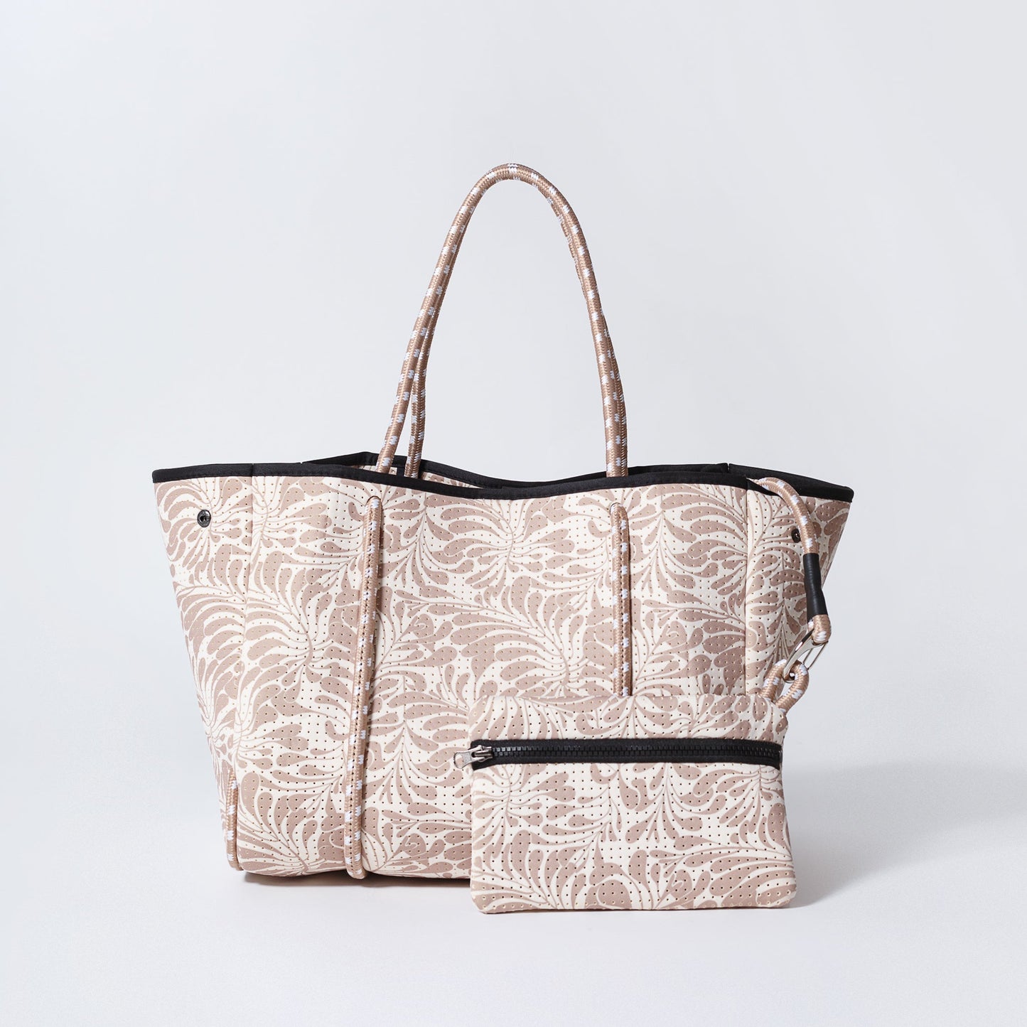 DETACHABLE POUCH PALM BEIGE
