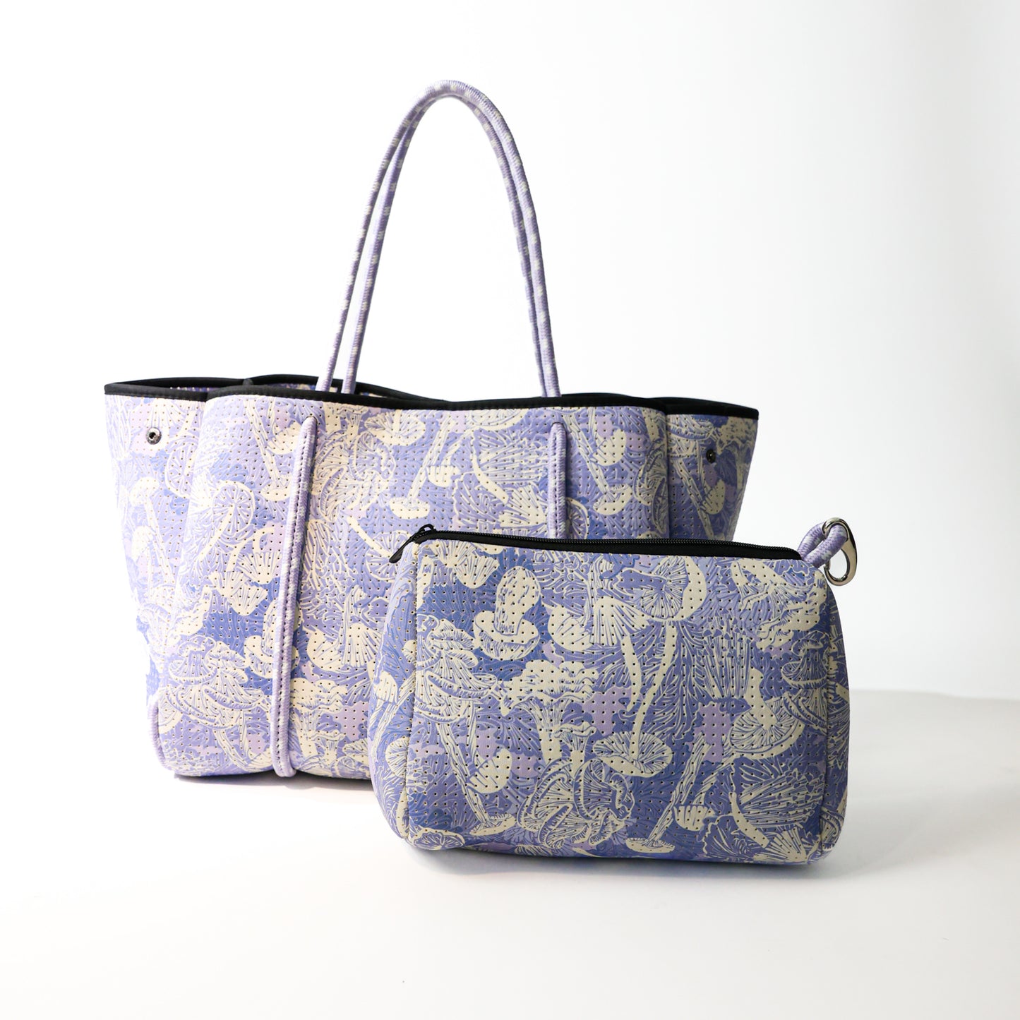 SHROOMS LILAC BASIC SET: EVERYDAY TOTE AND POUCH