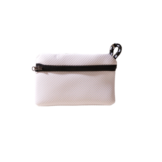 DETACHABLE POUCH WHITE DOTTED