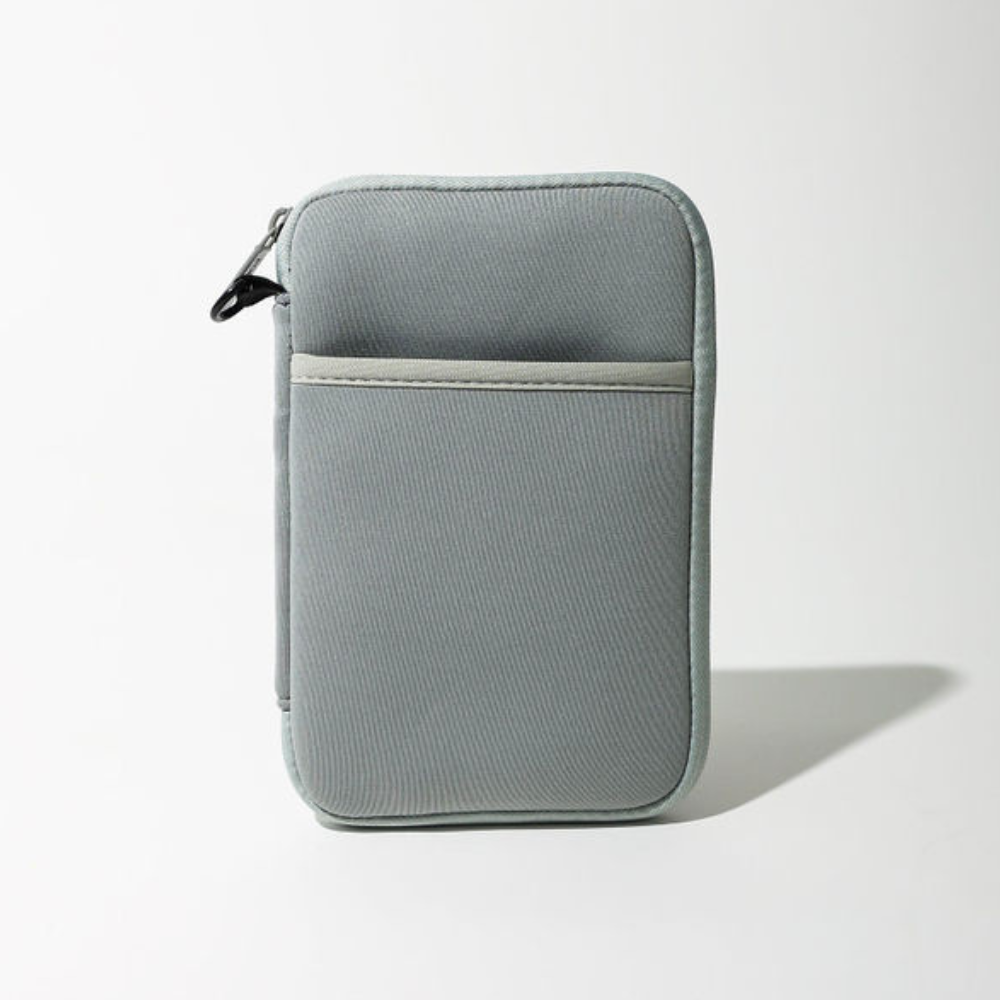 PASSPORT WALLET STONE GREY