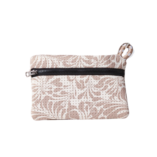 DETACHABLE POUCH PALM BEIGE