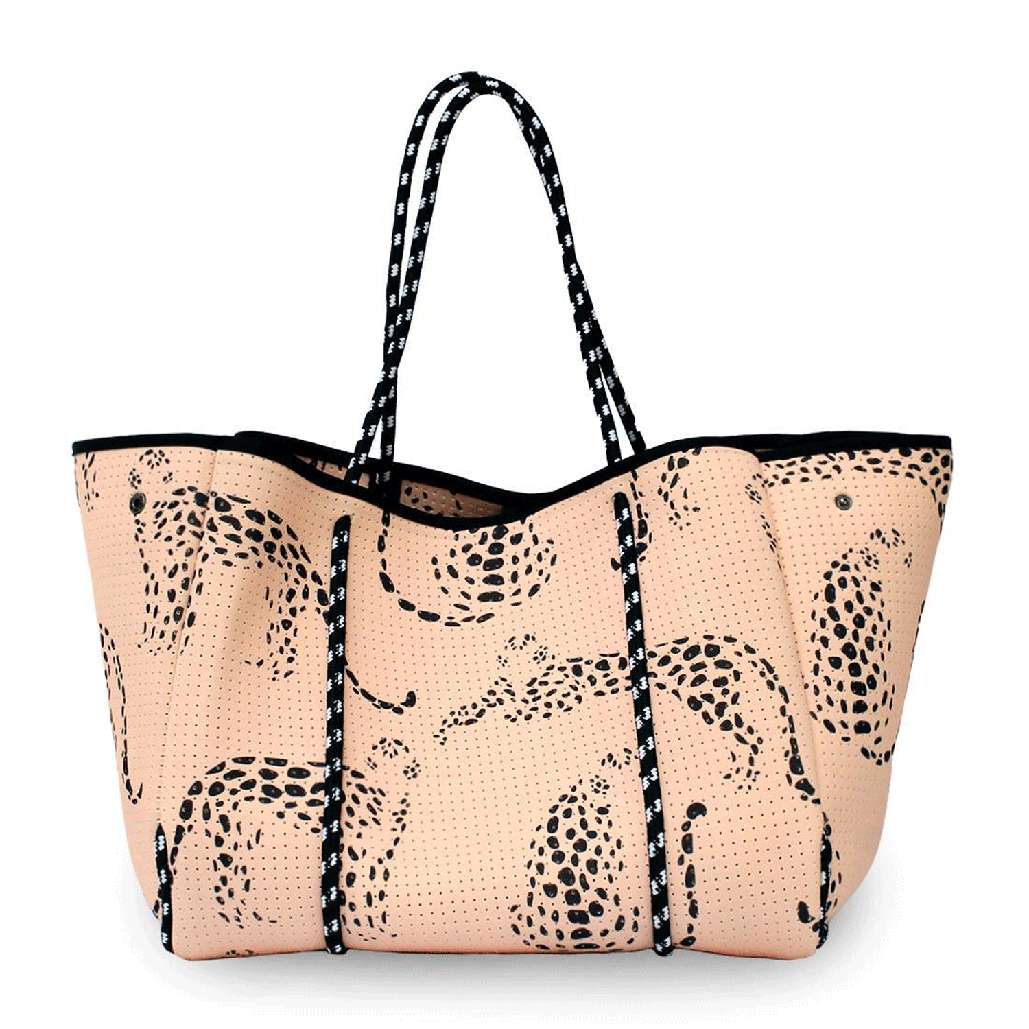 Printed Pu Leather Branded Premium Quality Large Chain Travel Tote Bag