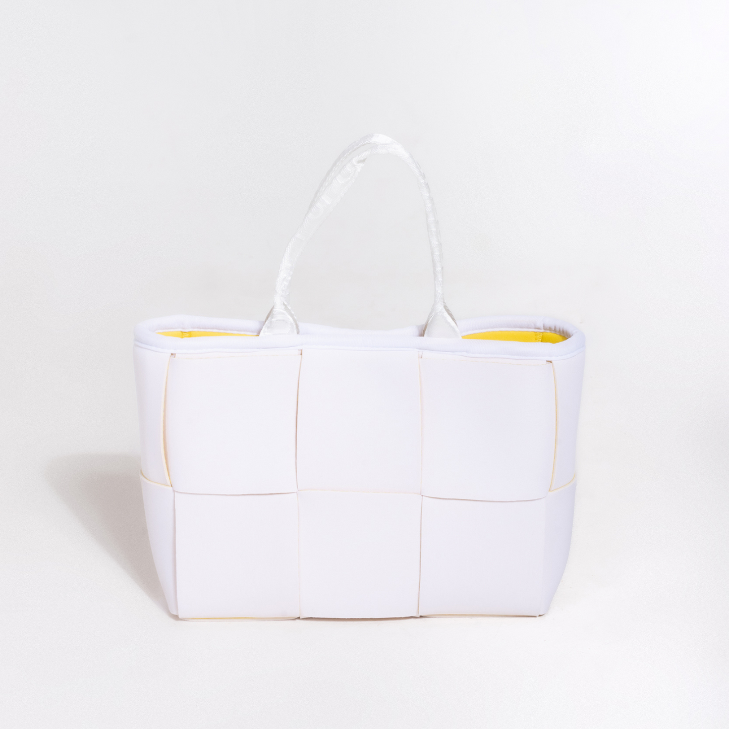 TOTE MINI ICON BLANCO AMARILLO