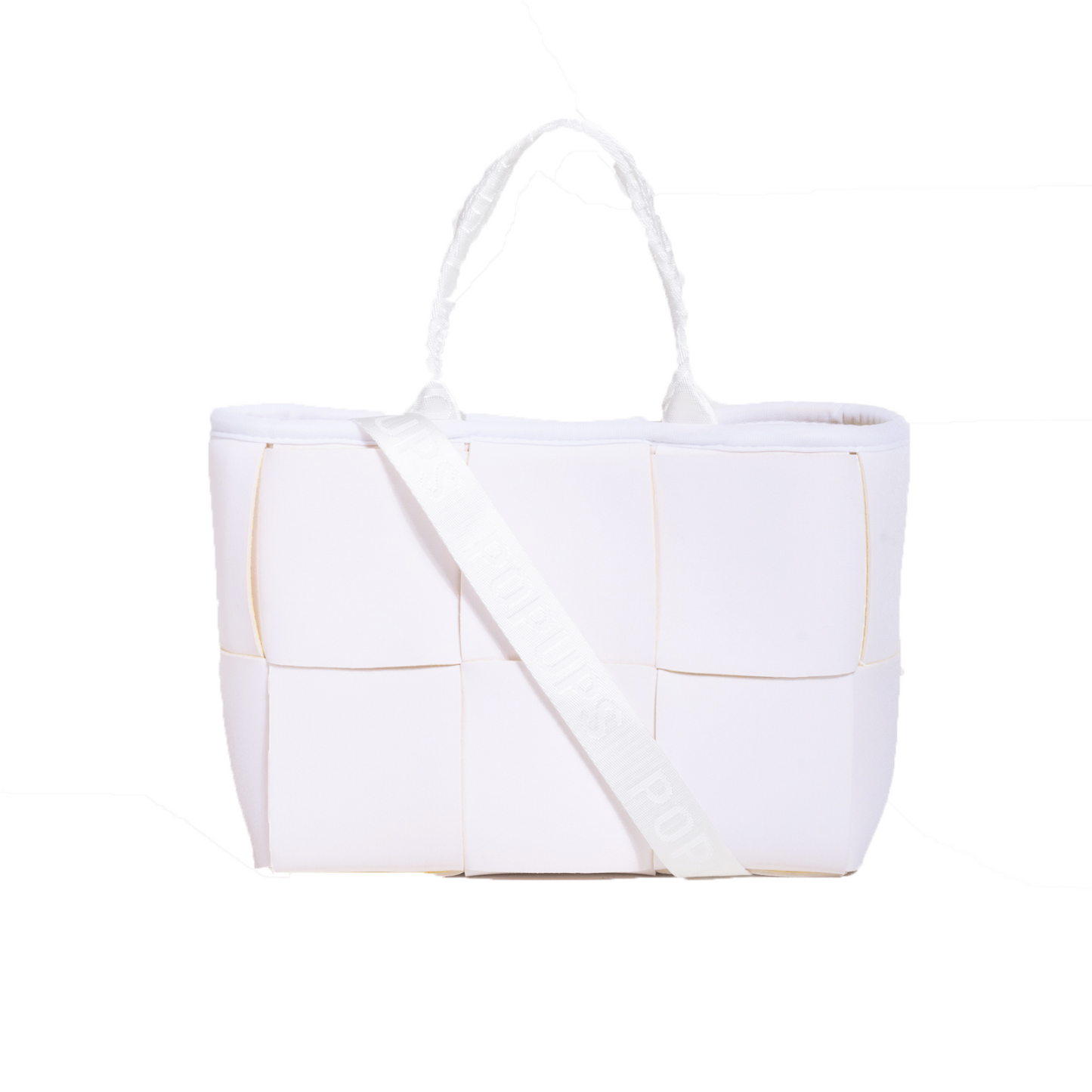 TOTE MINI ICON BLANCO AMARILLO