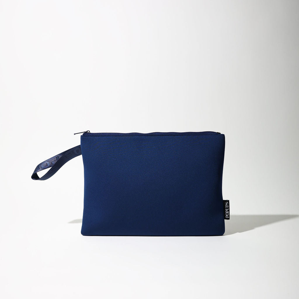 DEEP BLUE TRAVEL SET: EVERYDAY TOTE + LAPTOP SLEEVE + PASSPORT