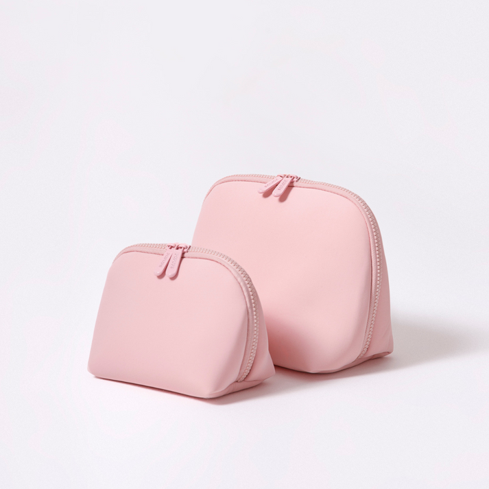MAKEUP POUCH SET NEON PINK