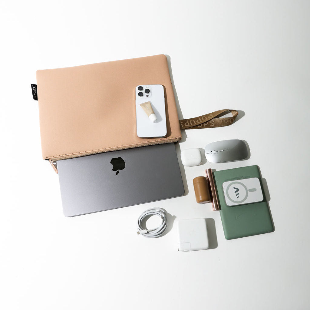 LAPTOP SLEEVE TAN – Pop Ups Brand