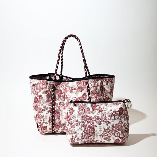 LION TOILE SET - EVERYDAY TOTE AND POUCH