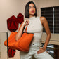 EVERYDAY TOTE BURNT ORANGE