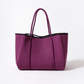 EGGPLANT SET: EVERYDAY TOTE + LAPTOP SLEEVE + KEY CHAIN