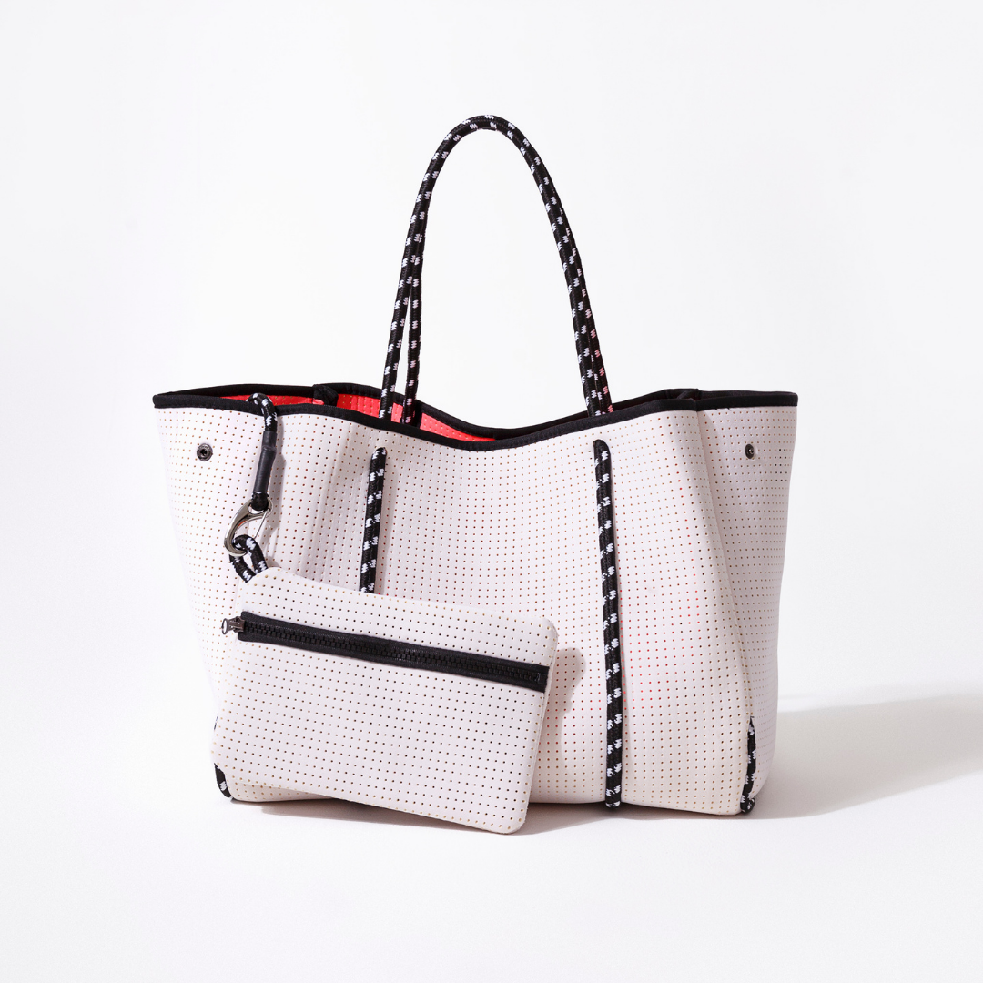 White sales branded bags