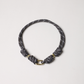 POP UPS X HANNAH B BOAT ROPE GREY NECKLACE WITH PAVE INITIAL