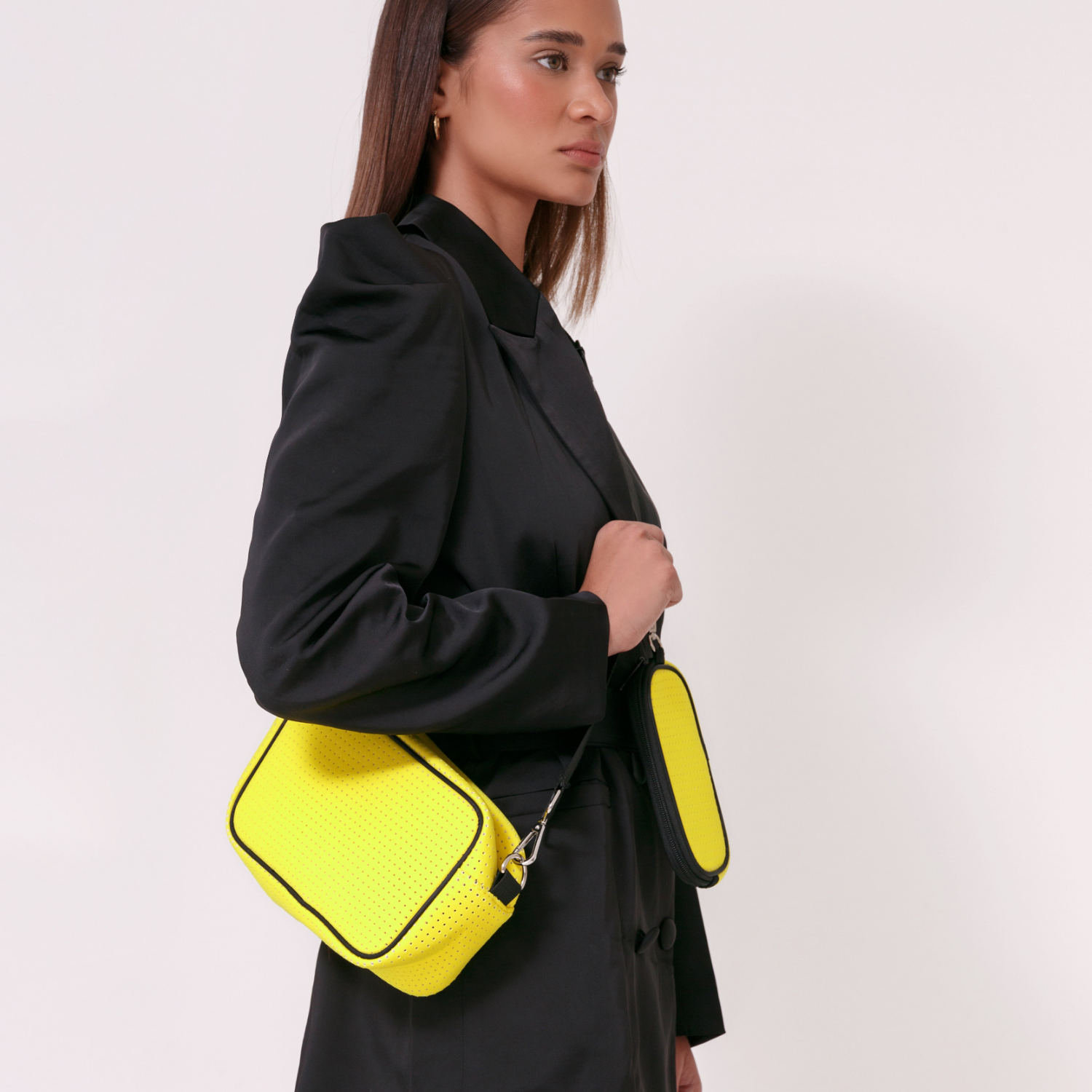 Neon yellow shoulder bag sale
