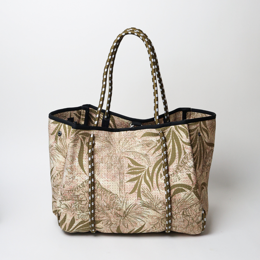 EVERYDAY TOTE JUNGLE FEVER DENIM BEIGE