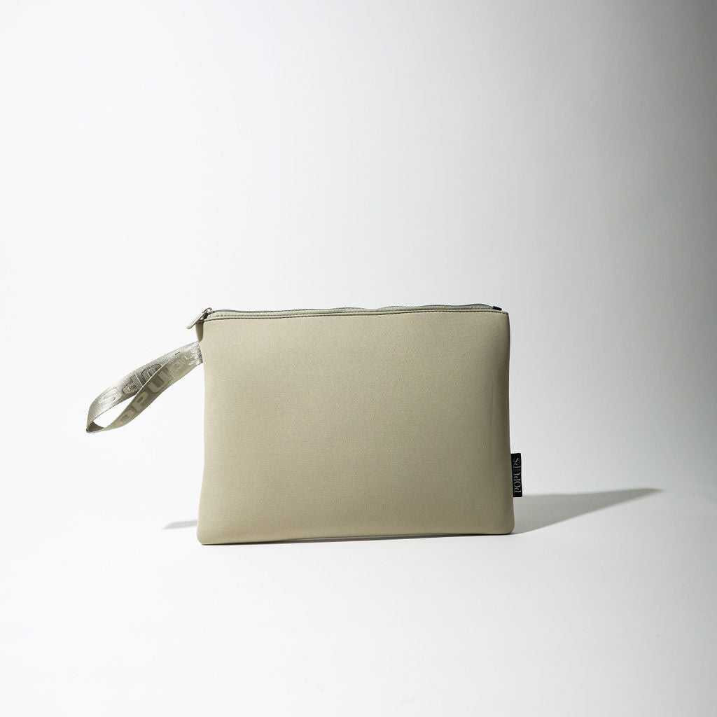 TAUPE EVERYTHING SET: EVERYDAY TOTE + LAPTOP SLEEVE + TOILETRY BAG + PASSPORT WALLET + ESSENTIAL POUCH + MAKEUP POUCH