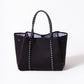 BLACK TRAVEL SET: EVERYDAY TOTE + LAPTOP SLEEVE + PASSPORT WALLET