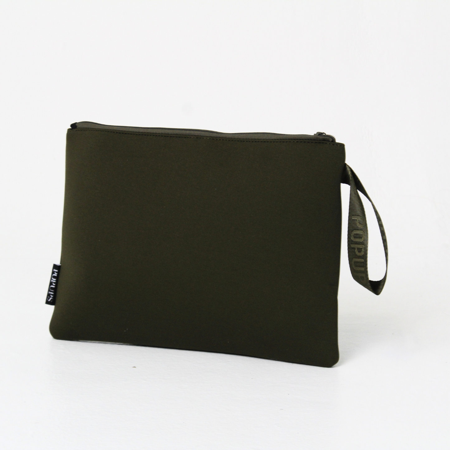 OVERSIZED WRISTLET POUCH SAFARI GREEN