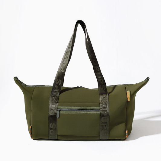 ZIPPER TOTE SAFARI GREEN