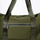 ZIPPER TOTE SAFARI GREEN