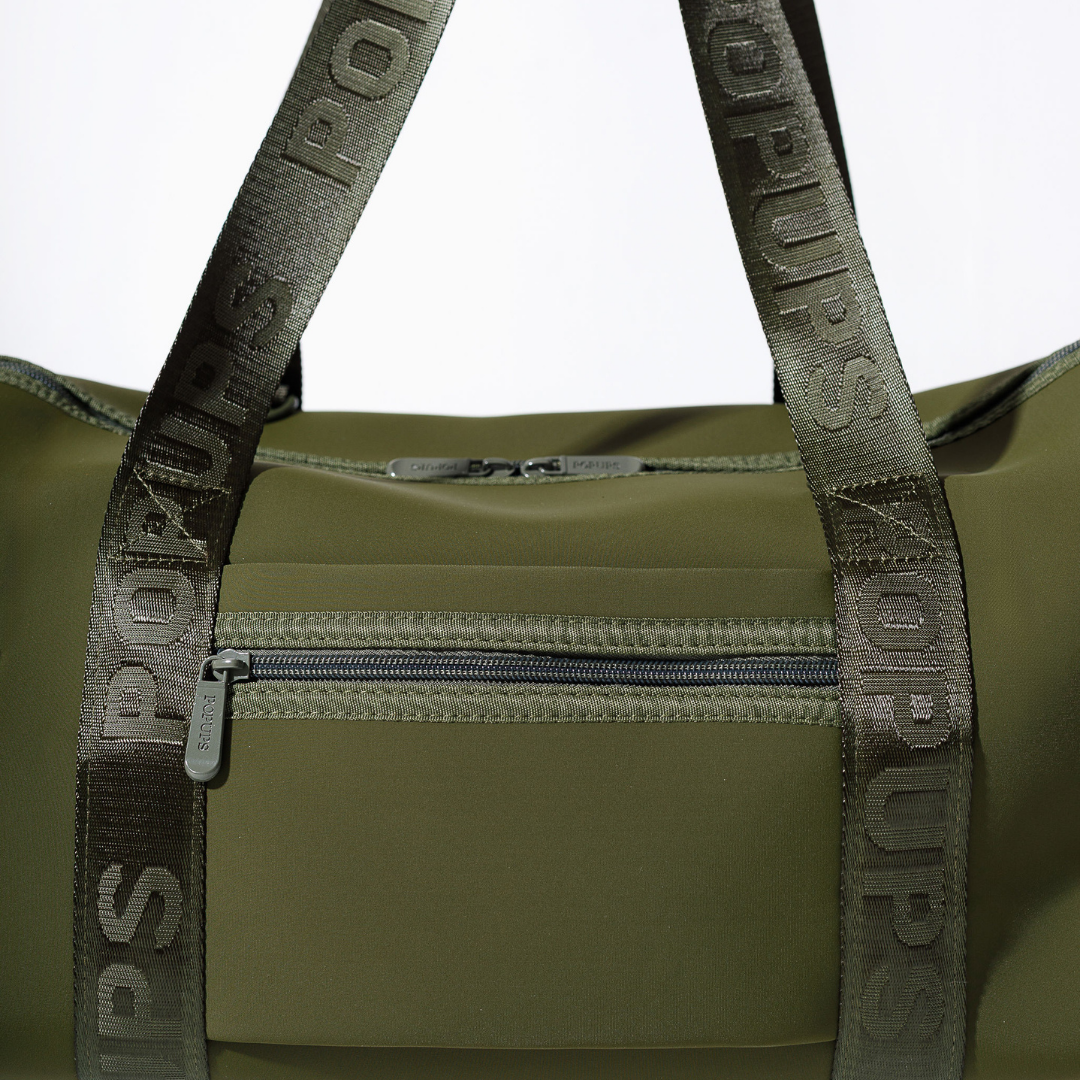 ZIPPER TOTE SAFARI GREEN