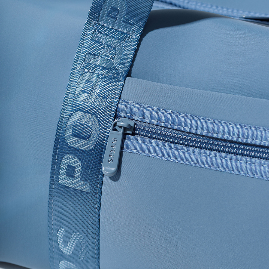 ZIPPER TOTE STORMY BLUE