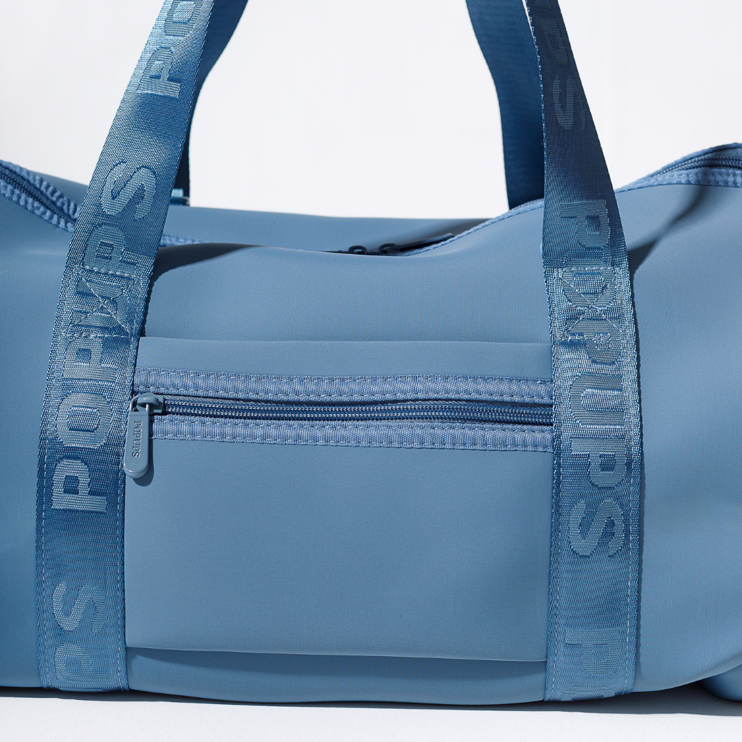ZIPPER TOTE STORMY BLUE