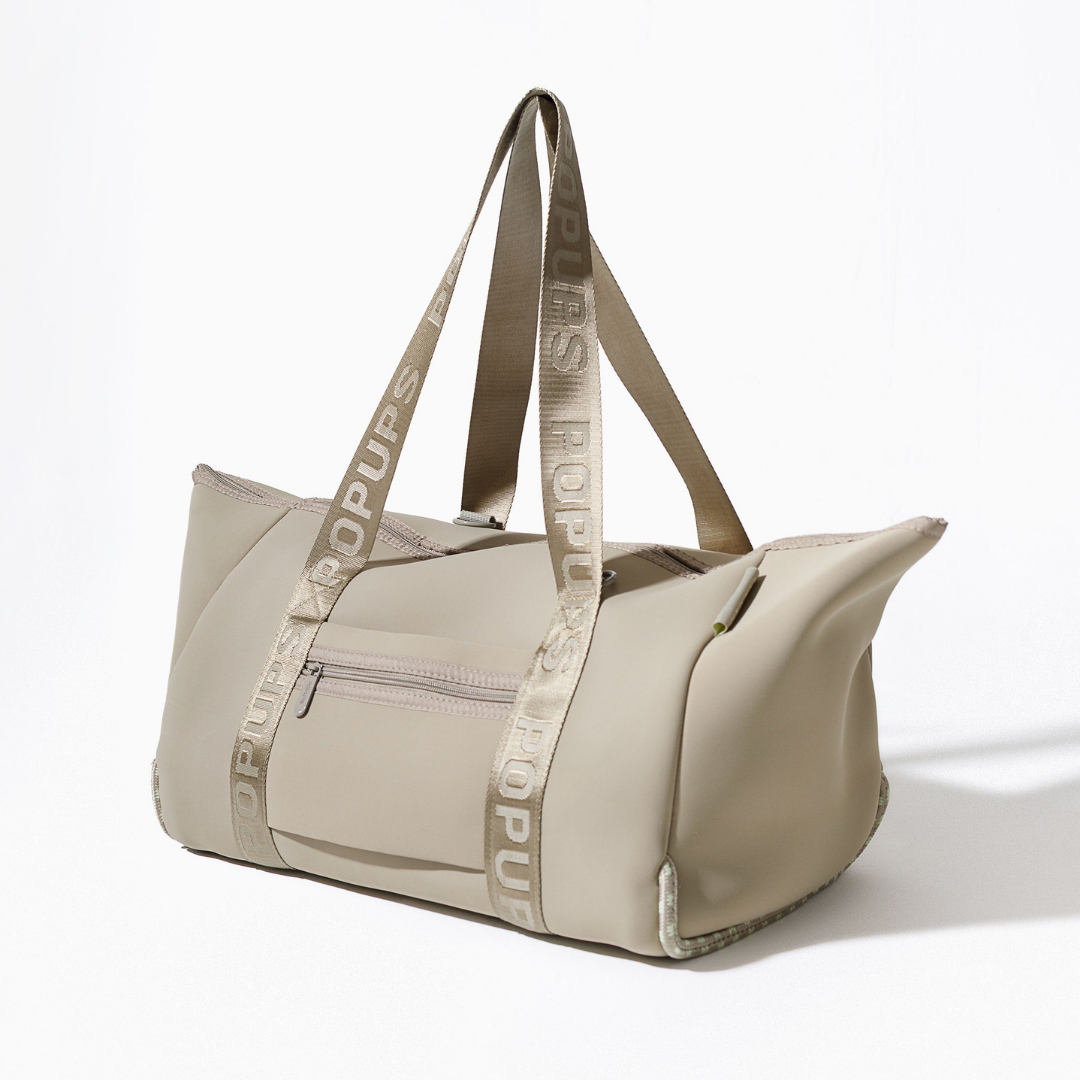 ZIPPER TOTE TAUPE