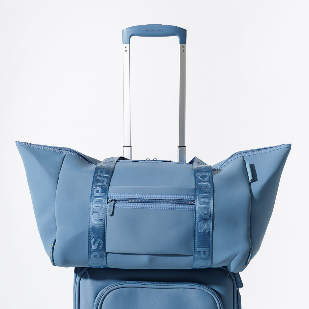 ZIPPER TOTE STORMY BLUE