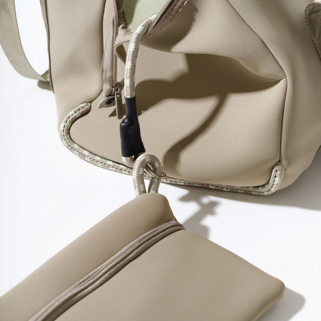 ZIPPER TOTE TAUPE