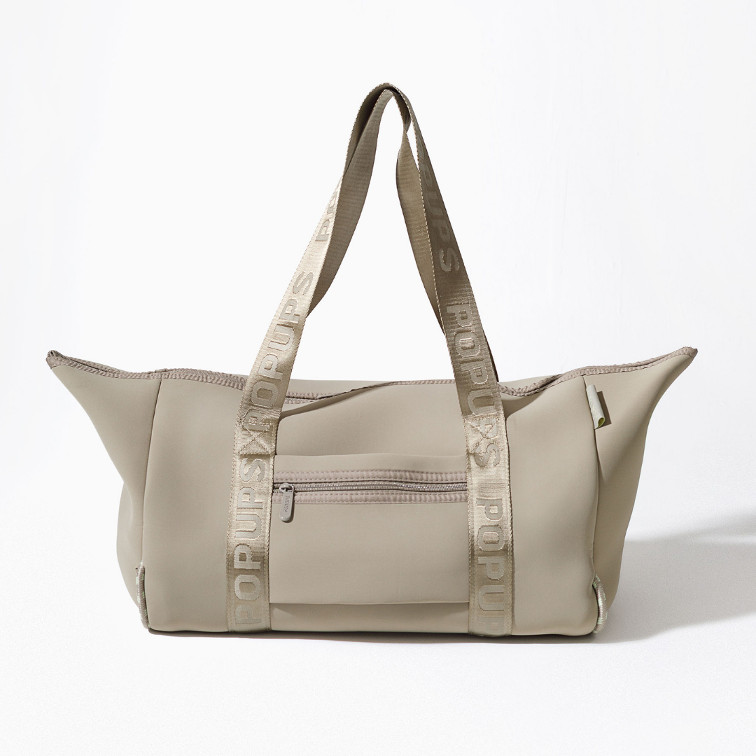 ZIPPER TOTE TAUPE