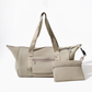 ZIPPER TOTE TAUPE