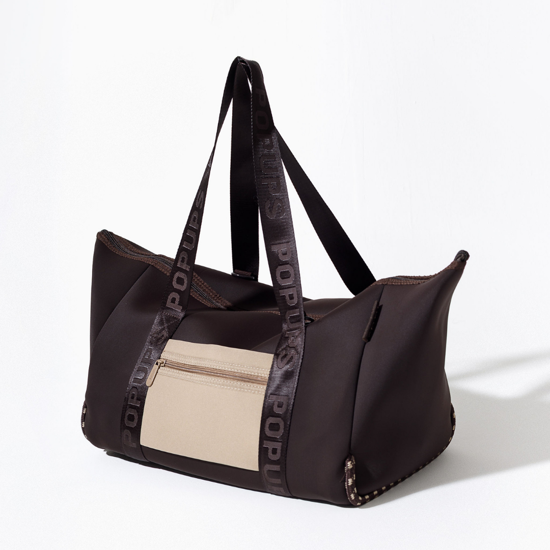 ZIPPER TOTE ESPRESSO