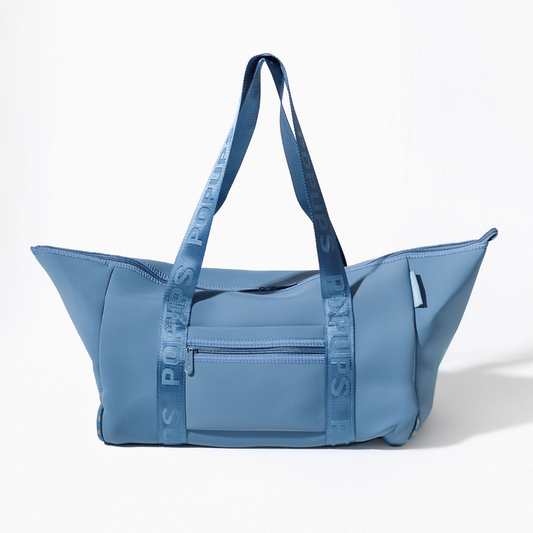 ZIPPER TOTE STORMY BLUE