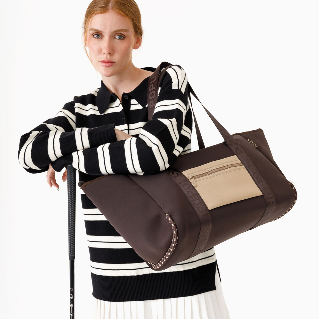 ZIPPER TOTE ESPRESSO