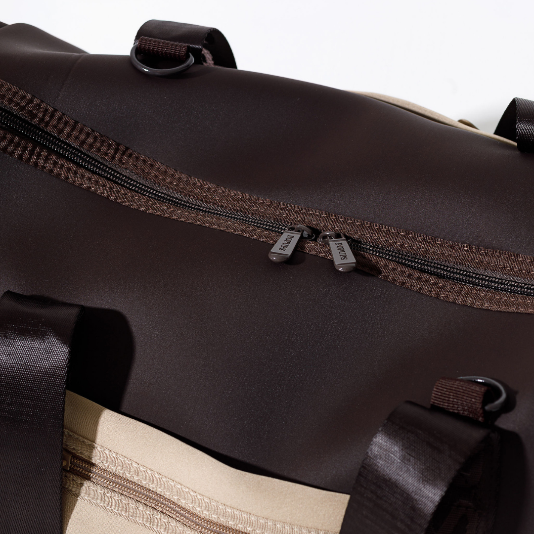 ZIPPER TOTE ESPRESSO