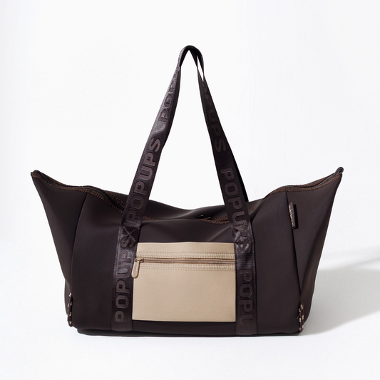 ZIPPER TOTE ESPRESSO