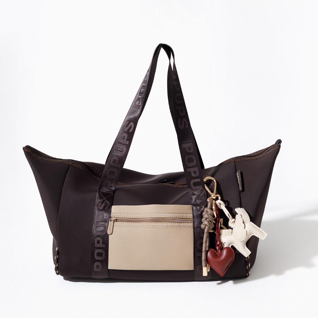 ZIPPER TOTE ESPRESSO