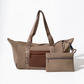 ZIPPER TOTE MOCHA