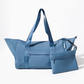 ZIPPER TOTE STORMY BLUE