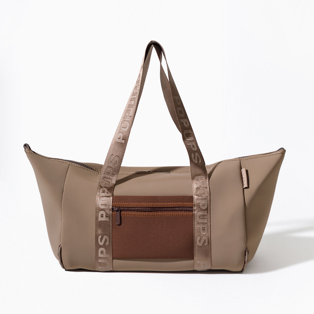 ZIPPER TOTE MOCHA