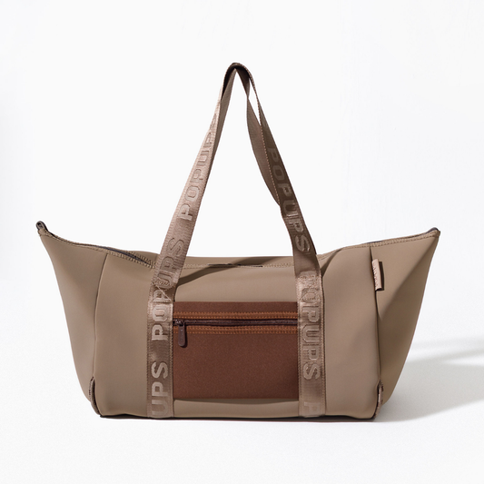 ZIPPER TOTE MOCHA